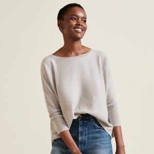 Garnet Hill Essential Cashmere Cropped Sweater